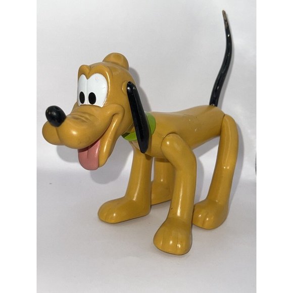 Vintage 1970s Disney Pluto Posable Mickey Mouse Dog Collector Toy - Picture 2 of 12